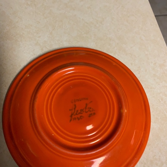 Original Atomic Red 6” Saucer. - Picture 3 of 3